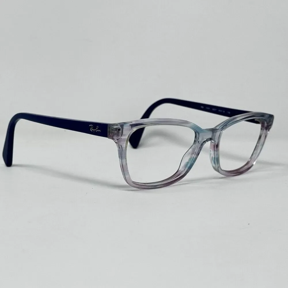 Ray-Ban RB1591 3807 Transparent Purple Blue Kids Eyeglass Frames 48-16-130